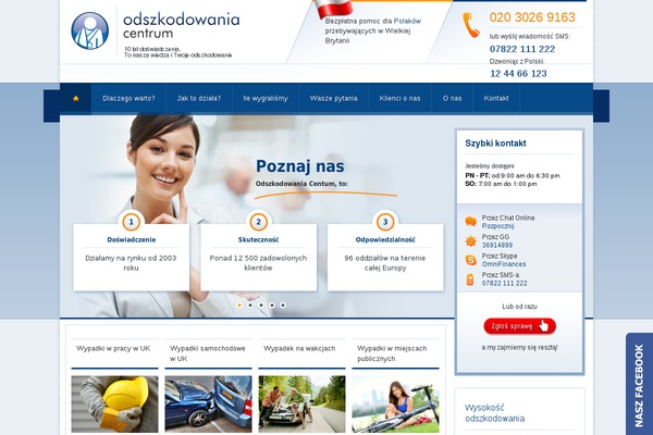 odszkodowania.co.uk site used Odszkodowania