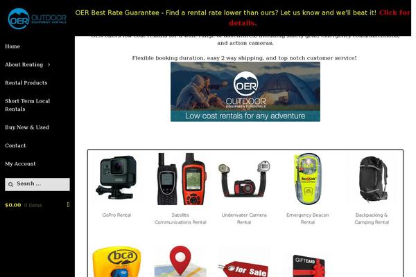Storefront theme site design template sample