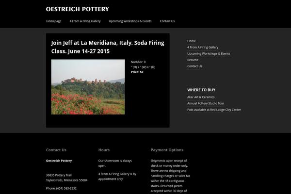 oestreichpottery.com site used Sidaways-underscore