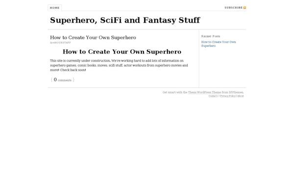 Thesis 1.8 theme site design template sample