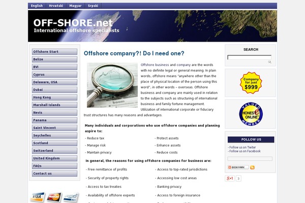 Offshore theme site design template sample