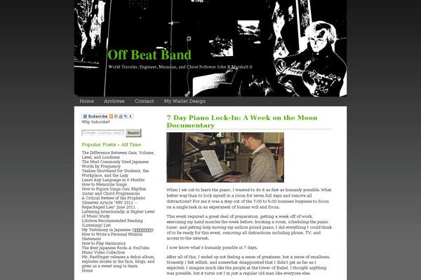 offbeatband.com site used Obbtheme