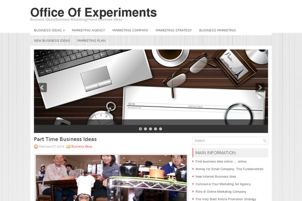 officeofexperiments.org site used Netbiz