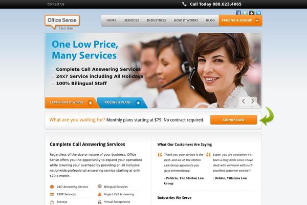 officesense.com site used Office-sense