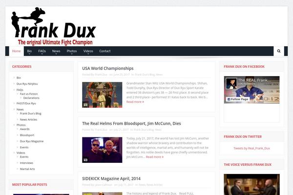 officialfrankdux.com site used Goodnews 5.5
