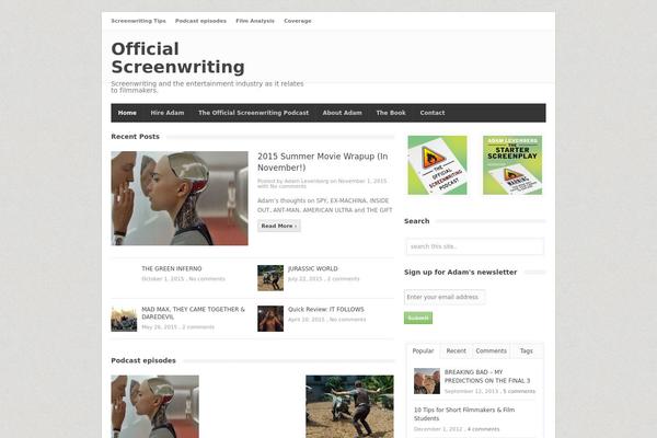 officialscreenwriting.com site used Maggie