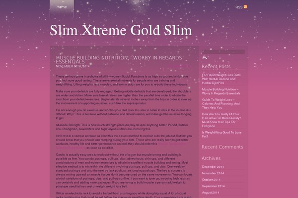 officialslimxtremegoldslim.com site used Strange Little Town