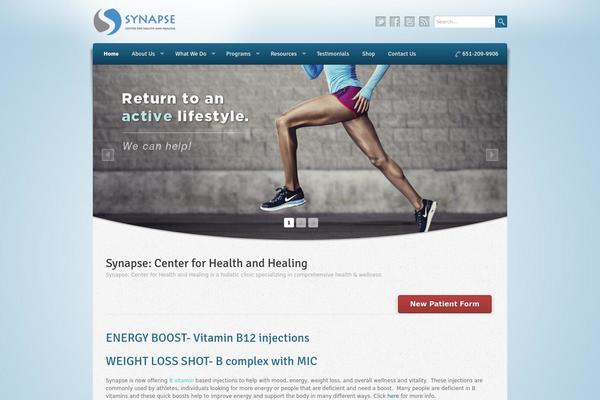 Wellness theme site design template sample