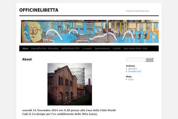 Twenty Ten theme site design template sample