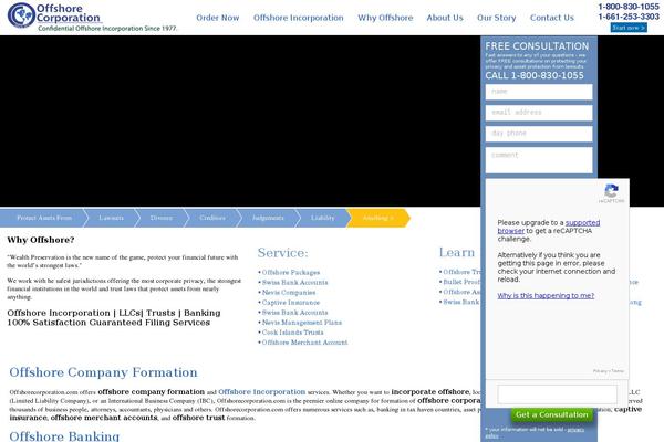 offshorecorporation.com site used Offshore