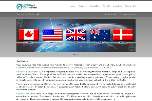 offshoreevolution.com site used Interio