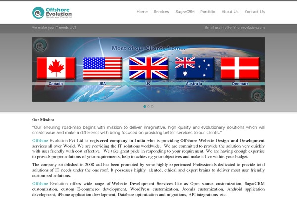 WordPress website example screenshot