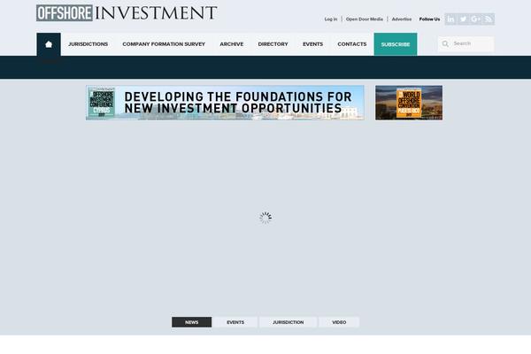 Investment theme site design template sample