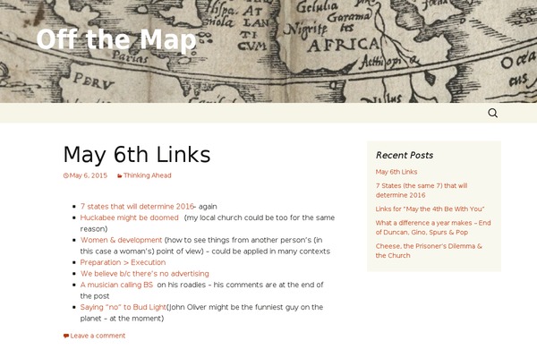 Twenty Thirteen theme site design template sample