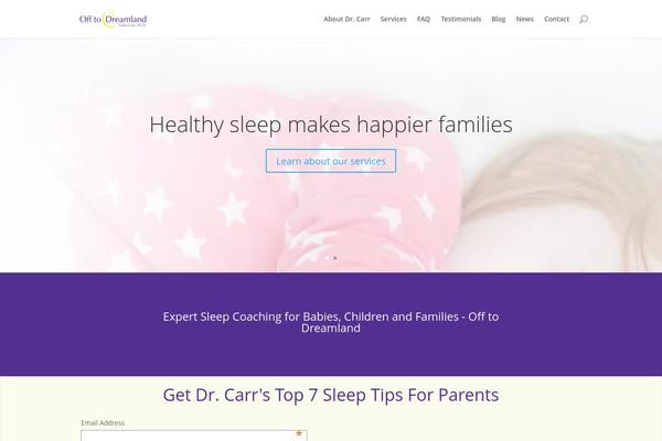 Divi theme site design template sample