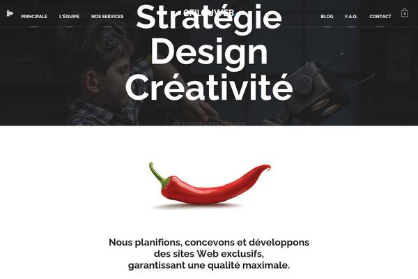 Kreate theme site design template sample