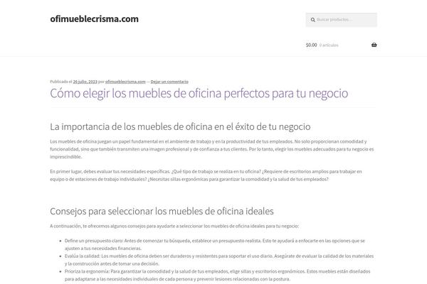 WordPress website example screenshot