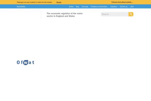 ofwat.gov.uk site used Ofwat