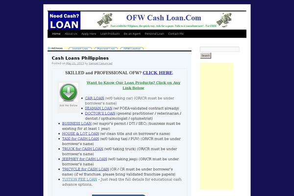 WordPress website example screenshot