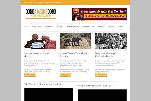 Avada theme site design template sample