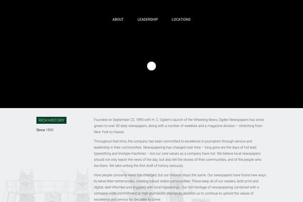 WordPress website example screenshot