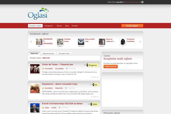 oglasi-online.com site used Classipress.ue.3.0.5.4