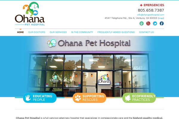 ohanapethospital.com site used Ohana