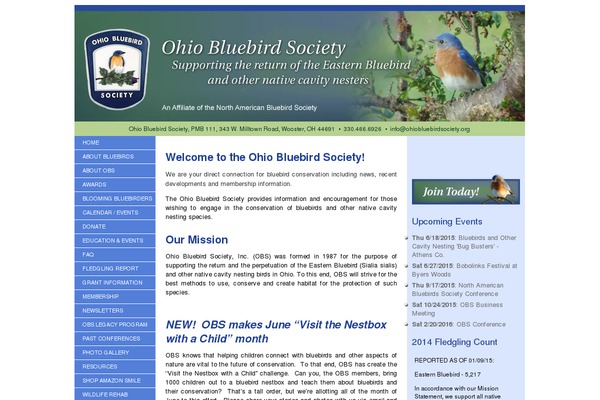 ohiobluebirdsociety.org site used Obs
