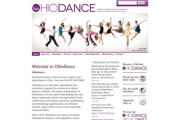 ohiodance.org site used Ohiodance