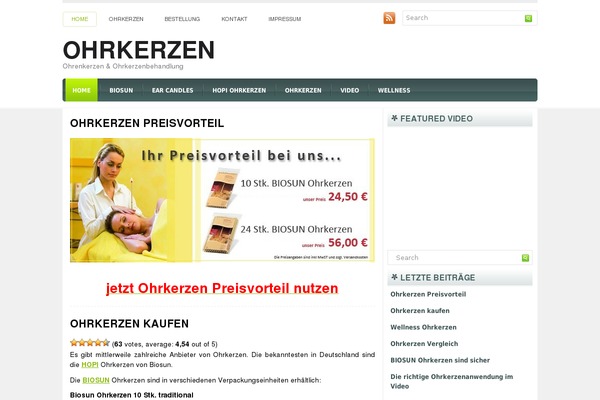 ohrenkerzen.org site used Ohrkerzen-res