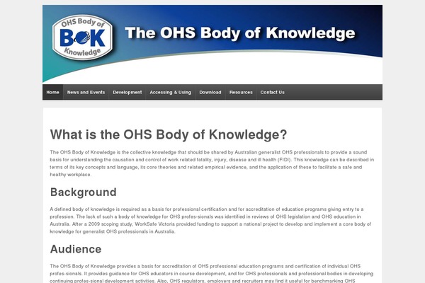 ohsbok.org.au site used Ohsedu