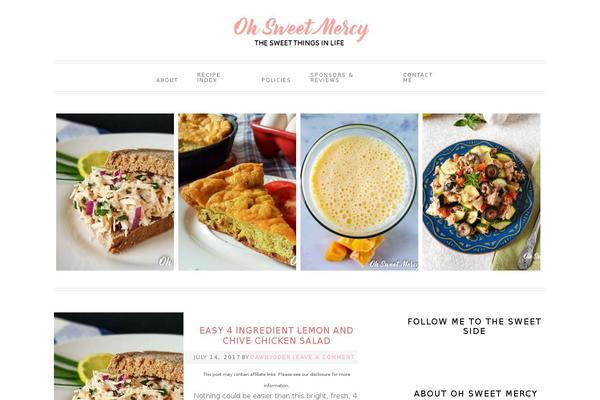 ohsweetmercy.com site used Chefettepro