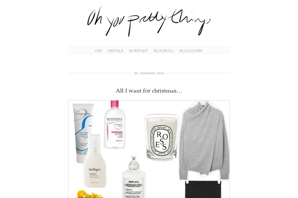 ohyouprettythings.dk site used Manifest-wpcom