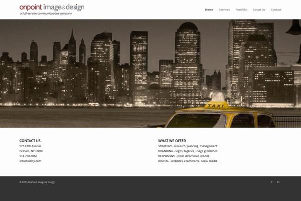 Enfold theme site design template sample