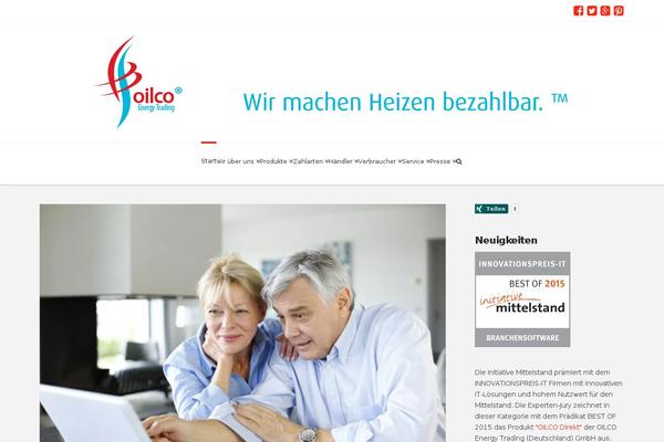oilco-energy.com site used X | The Theme