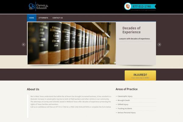 oilinjury.com site used Attorneys-wp