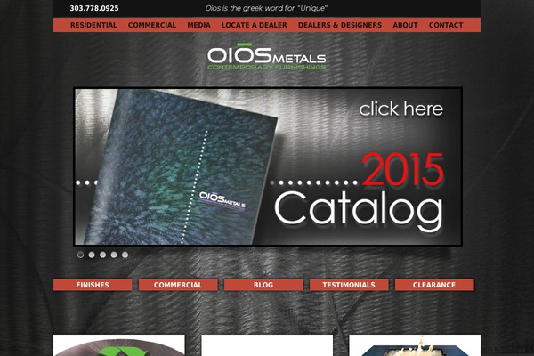 Site using Easing Slider plugin