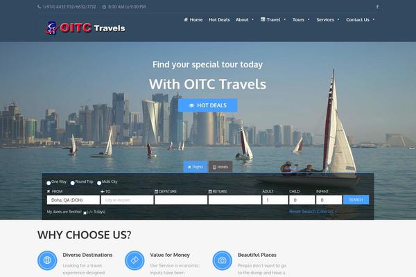 oitctravels.com site used Adventure-tours-2.3.3