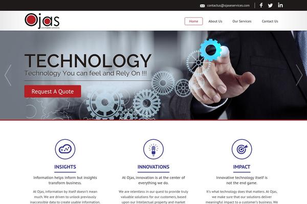 ojaseservices.com site used Ojas-services
