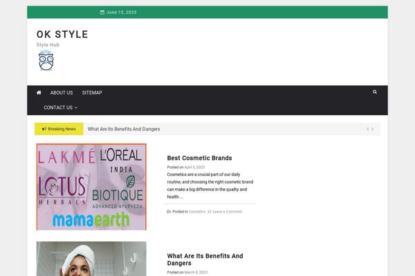 ok-style.net site used Greenturtle-mag