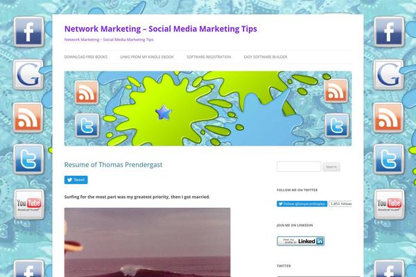 Twenty Twelve theme site design template sample