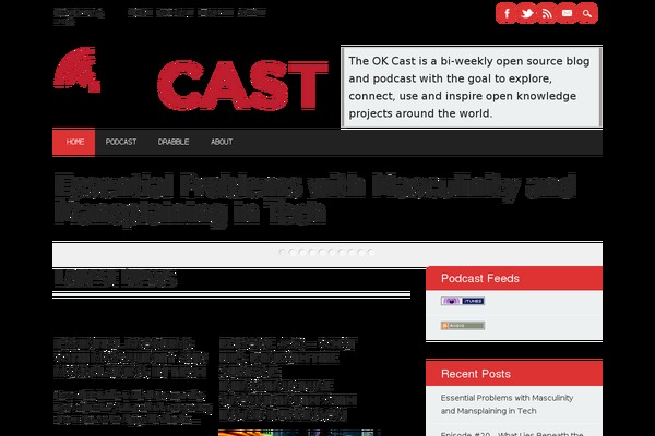 okcast.org site used The Newswire