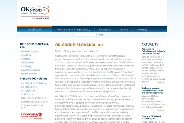 okgroup.sk site used Okgroup