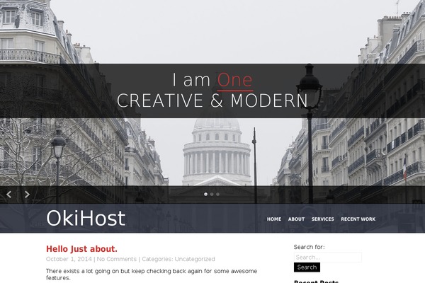 okihost.com site used I Am One