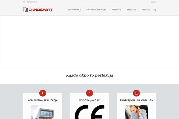 Enfold theme site design template sample