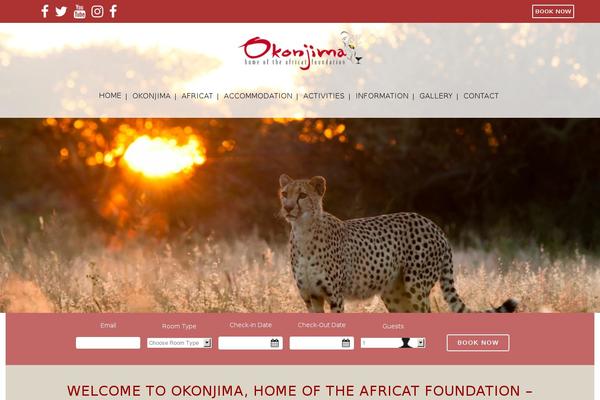 okonjima.com site used Oryx