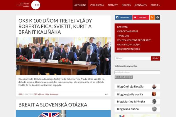 oks.sk site used Oks-tema