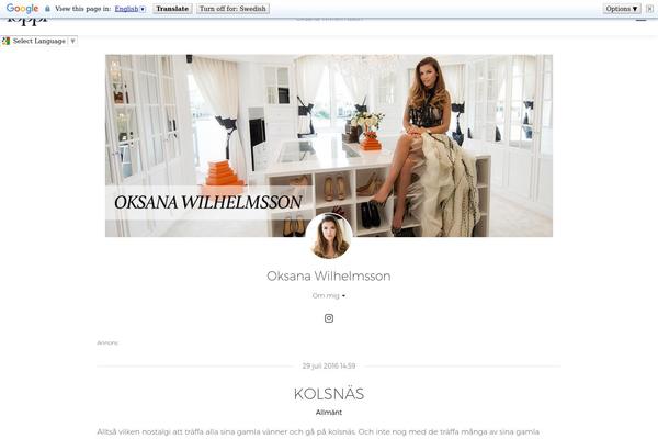 oksana.se site used Oksana