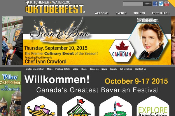 Oktoberfest theme site design template sample