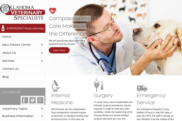 okvets.com site used Oklahoma-veterinary